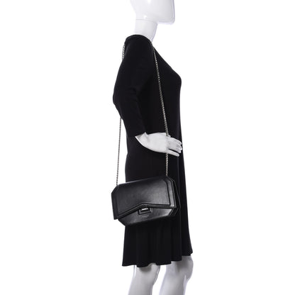 Givenchy Calfskin Bow Cut Chain Wallet Black 2 of 9