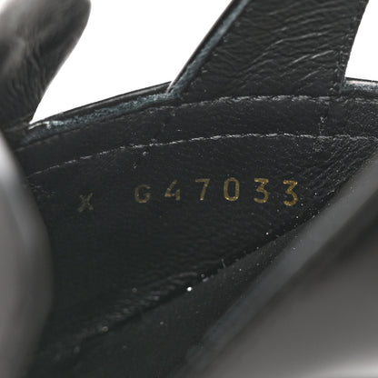 Chanel Shiny Calfskin Slingback Loafers 36.5 Black 9 of 10