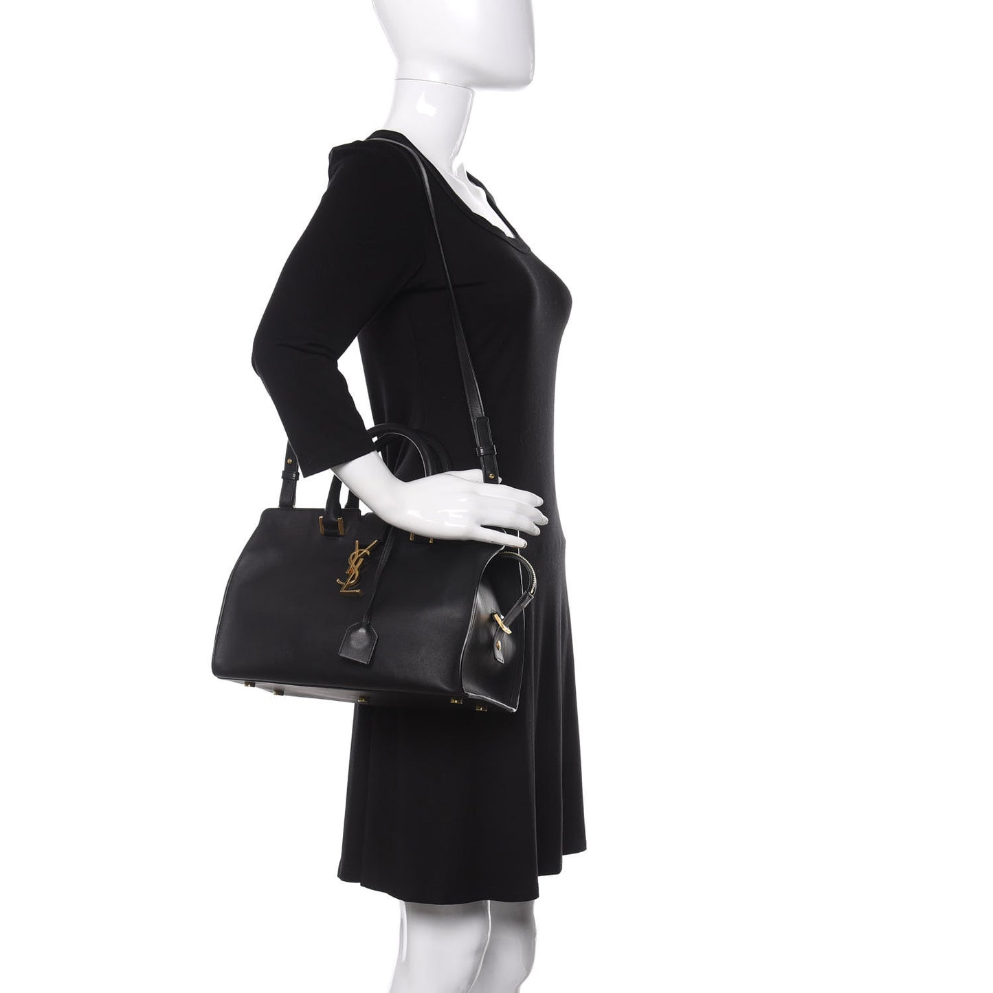 Smooth Calfskin Small Monogram Cabas Black