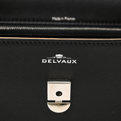 Delvaux Calfskin MM Tempete Satchel Black 7 of 10