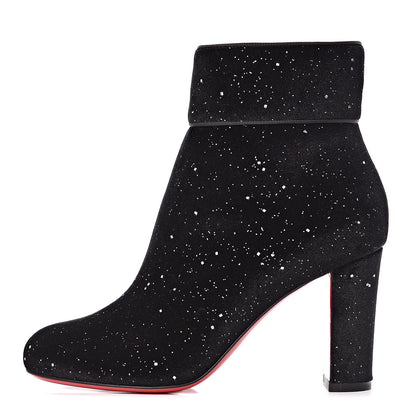 Christian Louboutin Velvet Galactica Moulamax 85 Booties 36.5 Black 1 of 8