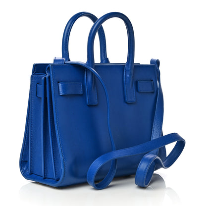 Saint Laurent Calfskin Nano Sac De Jour Royal Blue 2 of 9