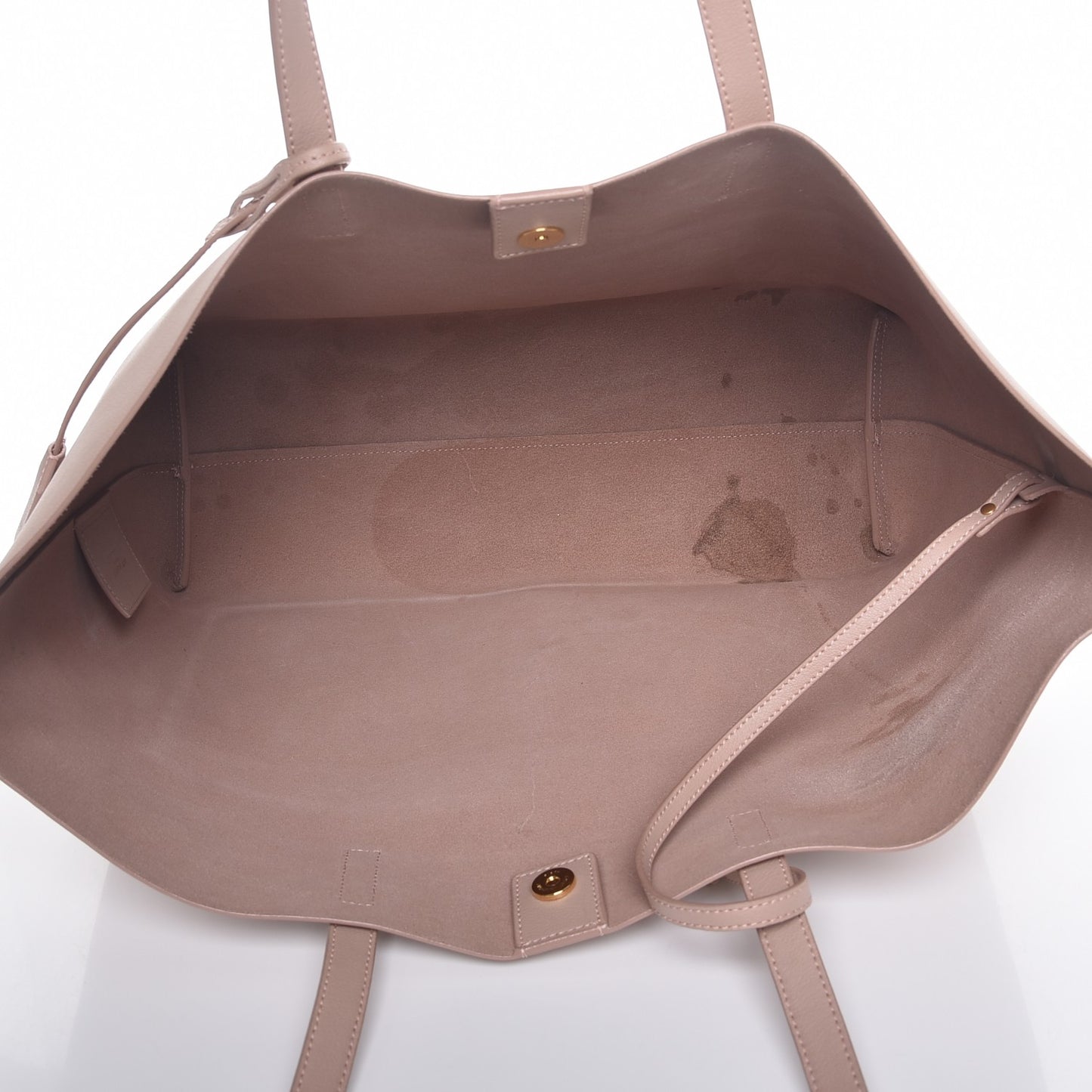 Calfskin Large Shopping Tote Pale Blush