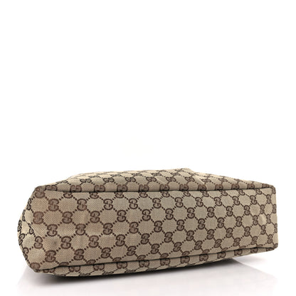Gucci Monogram Medium Horsebit Chain Hobo Dark Brown 4 of 11