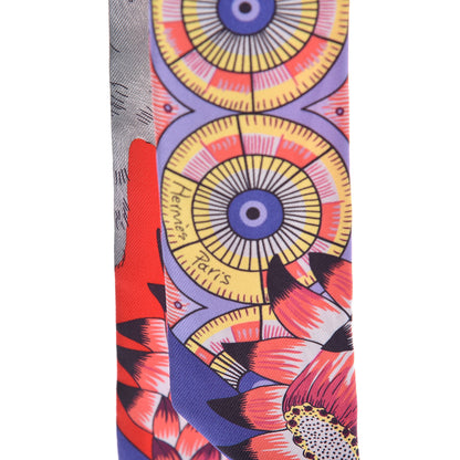 Hermes Silk The Savana Dance Twilly Rouge Parme Corail 3 of 5