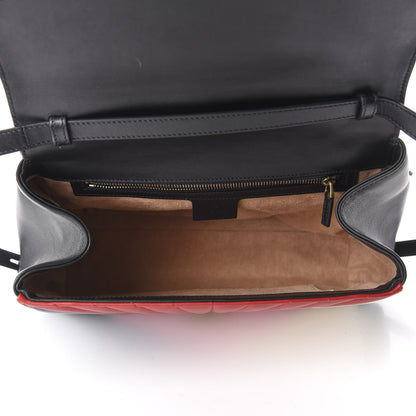 Gucci Calfskin Bamboo Trapuntata Queen Margaret Top Handle Bag Blue Agata Hibiscus Red Mystic White Sugar Pink 6 of 11