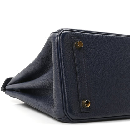 Hermes Togo Birkin 25 Bleu Nuit 8 of 10