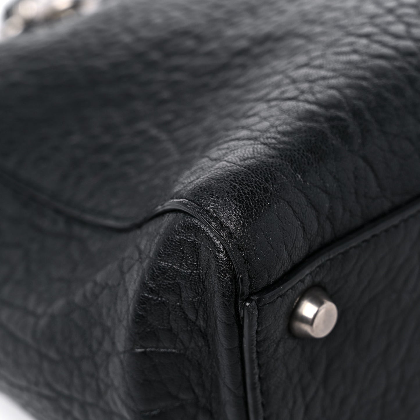 Canyon Grained Lambskin Large Lady Dior Black