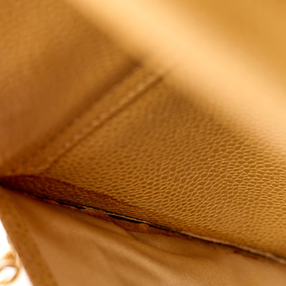 Chanel Caviar Flap Shoulder Bag Beige 13 of 13