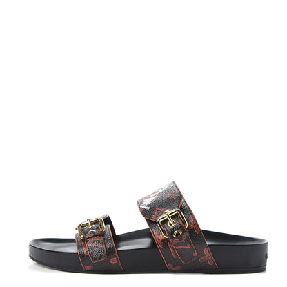 Louis Vuitton Catogram Bom Dia Flat Mule 41 Black Marron 1 of 10