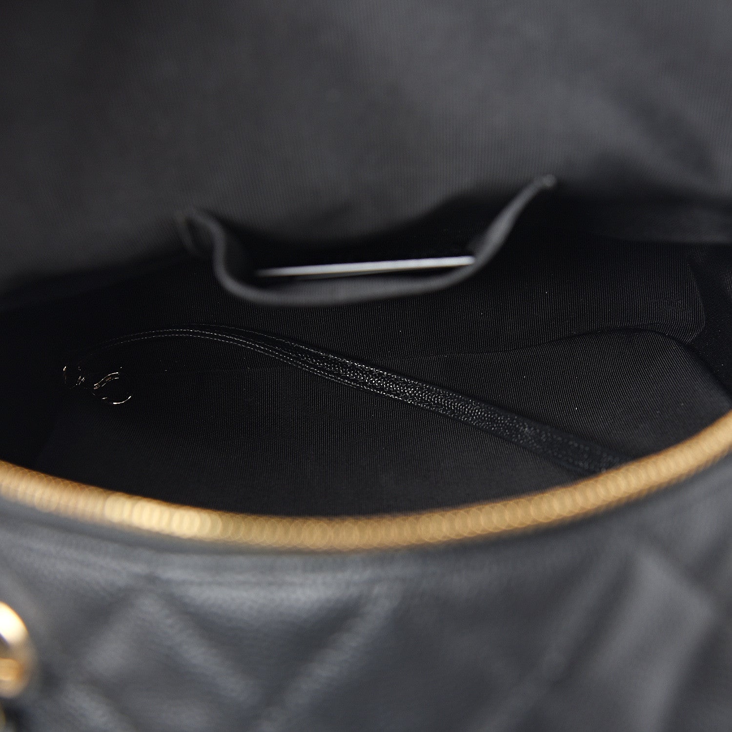 Chanel Caviar Quilted Medium Zip Around Backpack Black 4 of 10