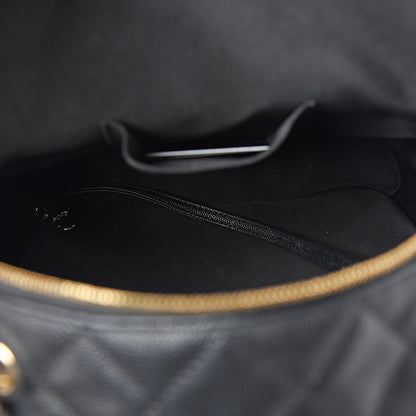 Chanel Caviar Quilted Medium Zip Around Backpack Black 4 of 10