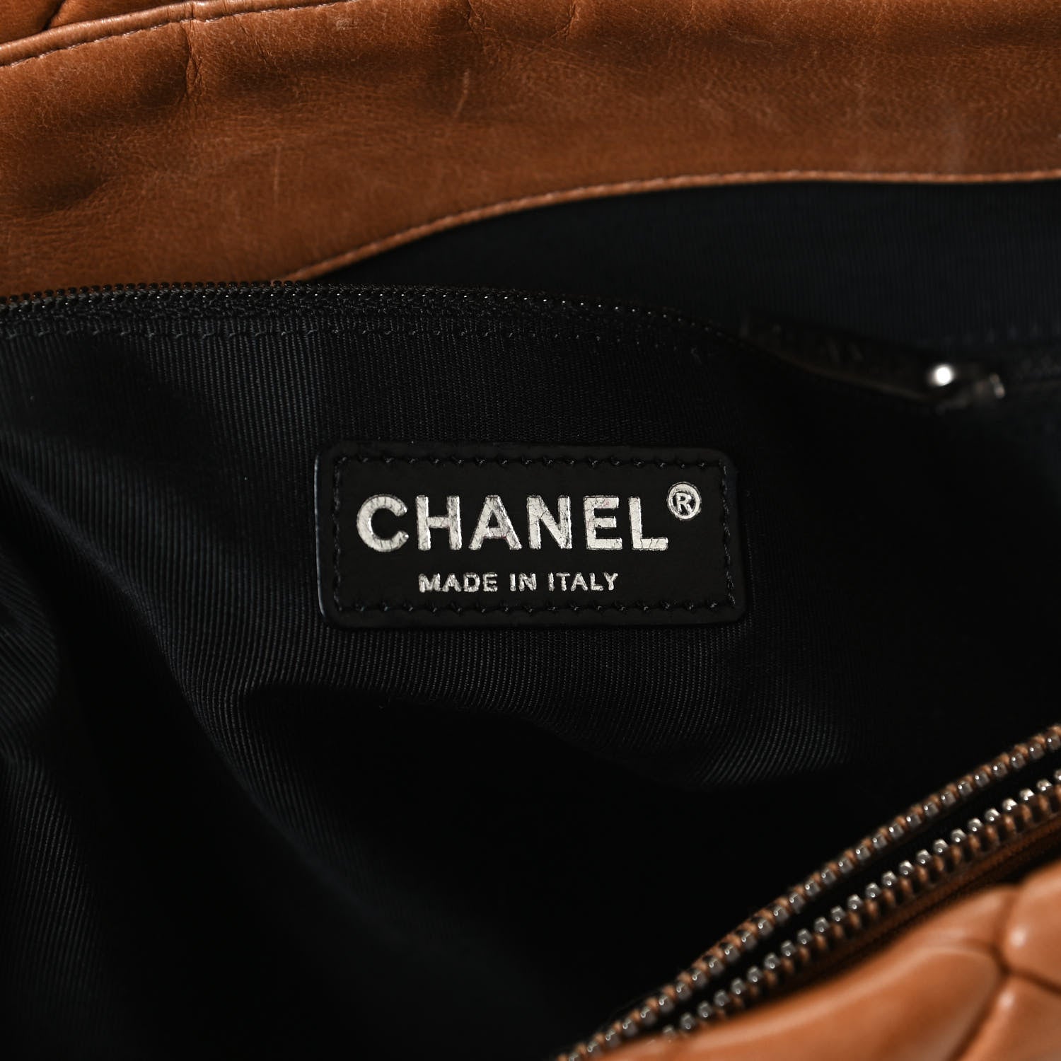 Chanel Lambskin Quilted Medium New Bubble North South Tote Brown 6 of 10