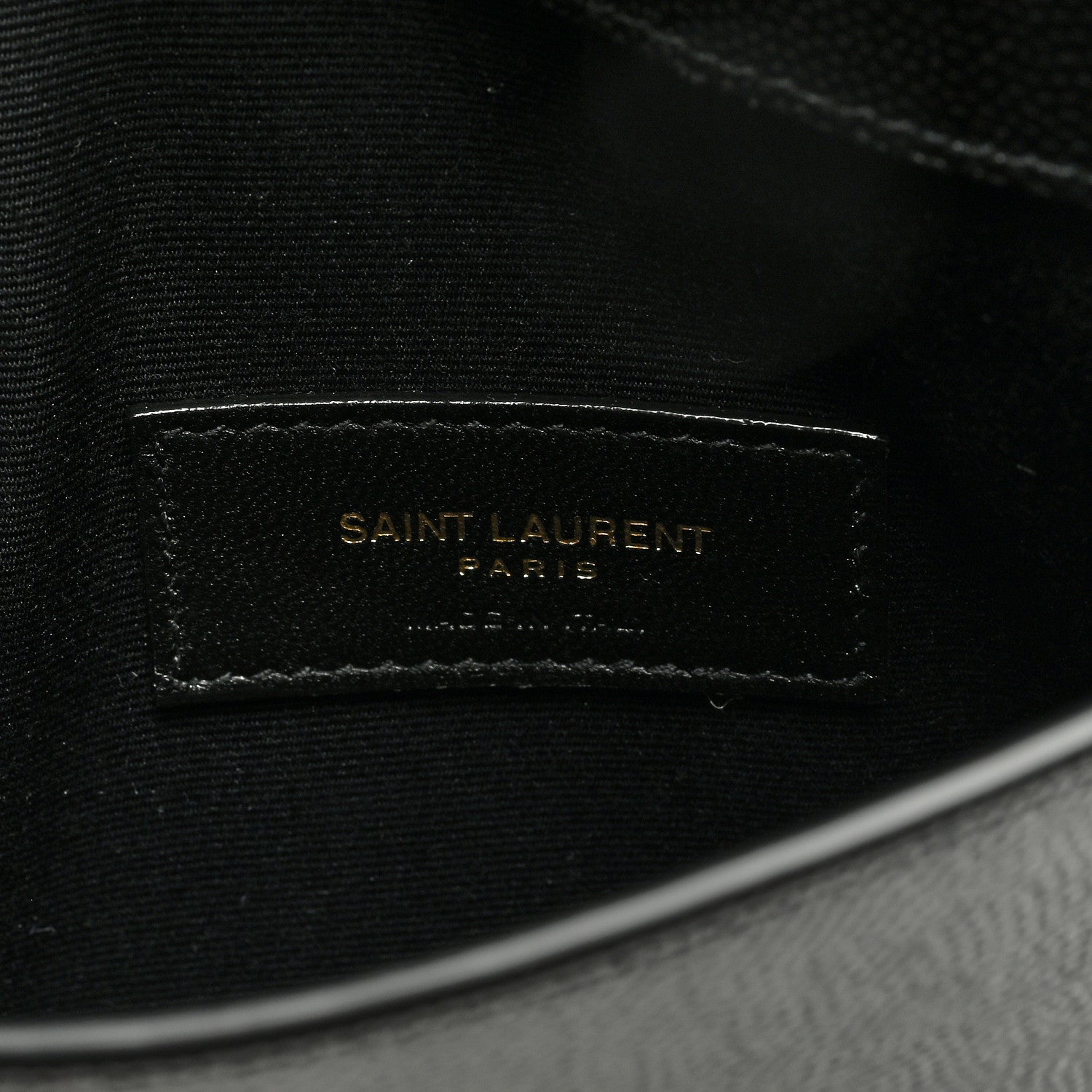 Saint Laurent Grain De Poudre Uptown Baby Pouch Black 6 of 6