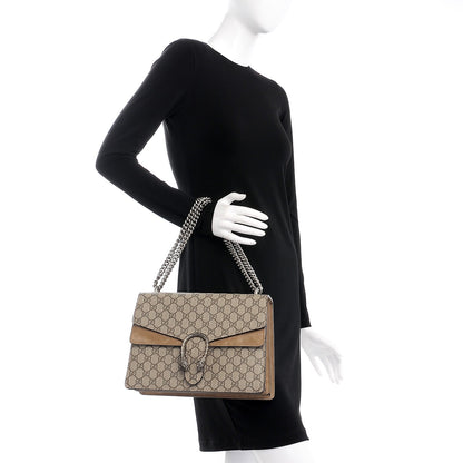 Gucci GG Supreme Monogram Medium Dionysus Shoulder Bag Taupe 3 of 9