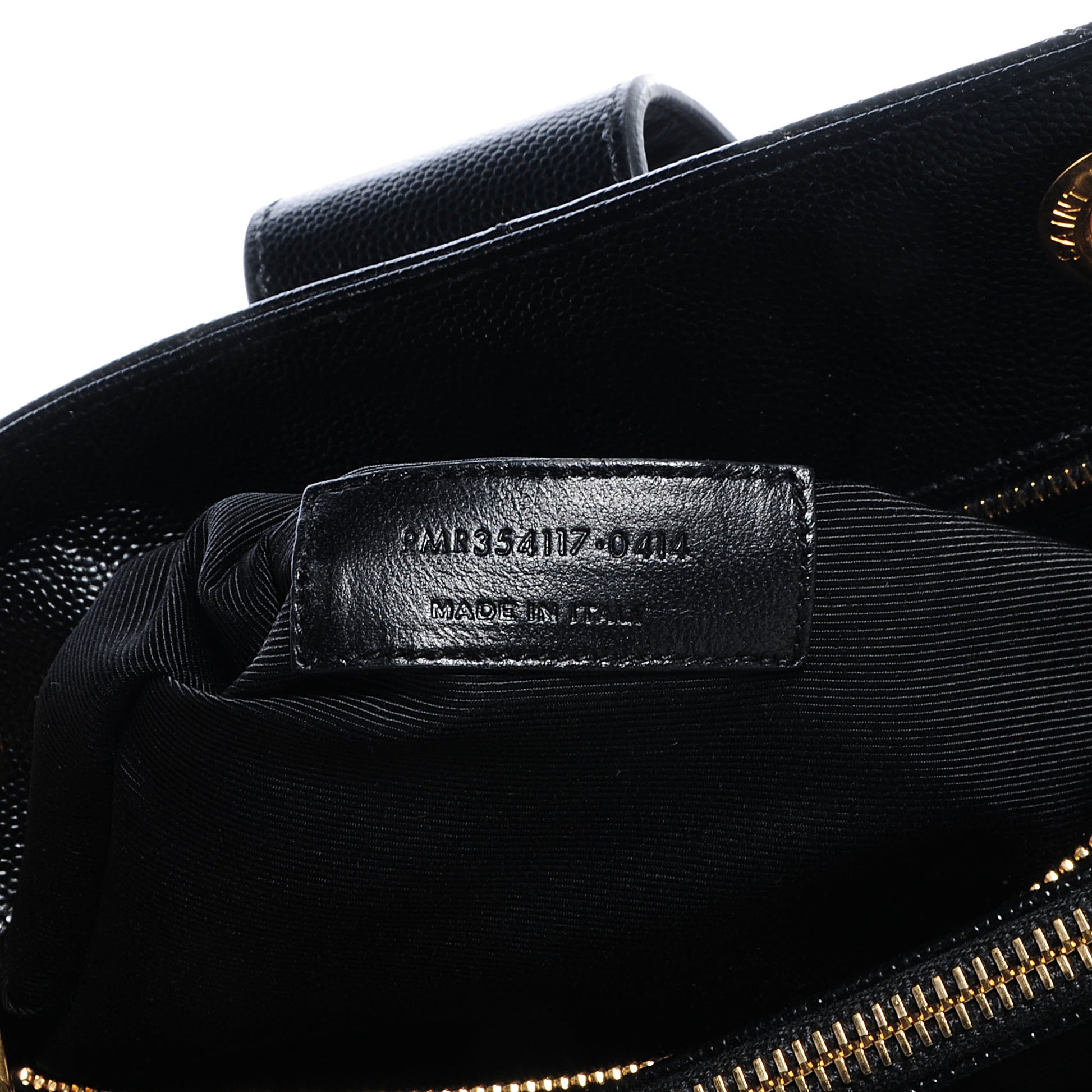 Saint Laurent Matelasse Chevron Monogram Shopping Bag Black 7 of 9