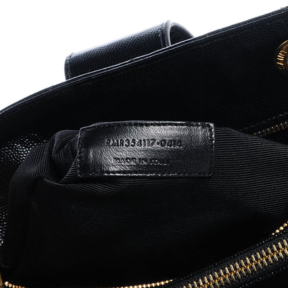 Saint Laurent Matelasse Chevron Monogram Shopping Bag Black 7 of 9