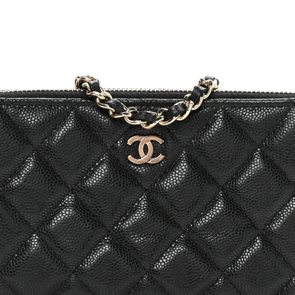 Chanel Caviar Quilted Small Clutch With Chain Black 9 of 12