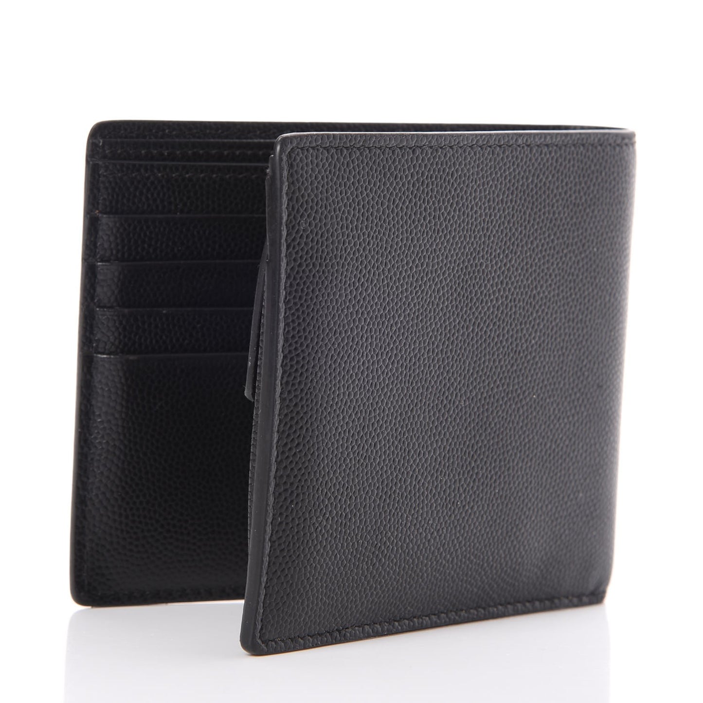 Grain De Poudre Studded Bi-Fold Wallet Black