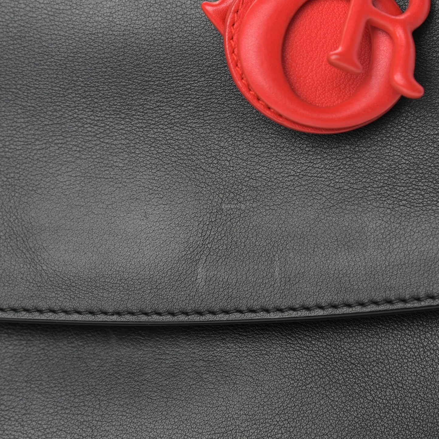 Smooth Calfskin Mini Be Dior Flap Black Blue Red