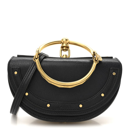 Chloe Calfskin Small Nile Bracelet Minaudiere Bag Black 1 of 12