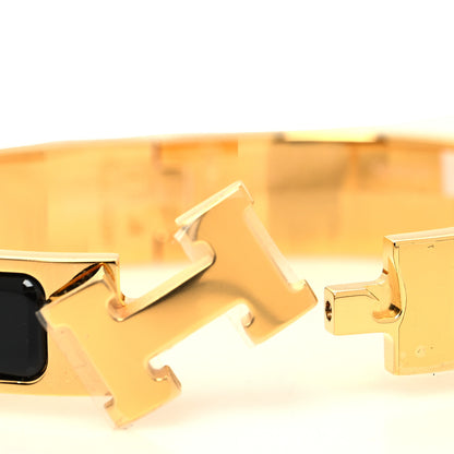 Hermes Enamel Narrow Clic Clac H Bracelet PM Black 4 of 5