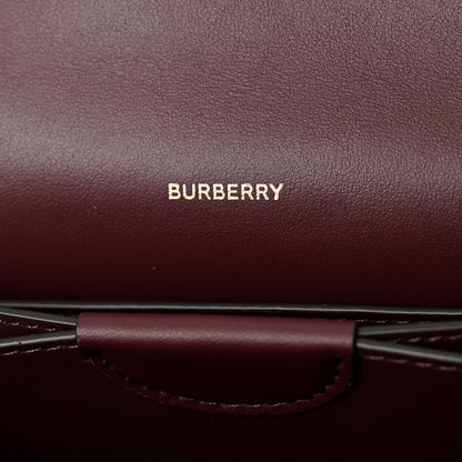 Burberry Calfskin Logo Hazelmere Wallet With Detachable Strap Deep Maroon 6 of 10
