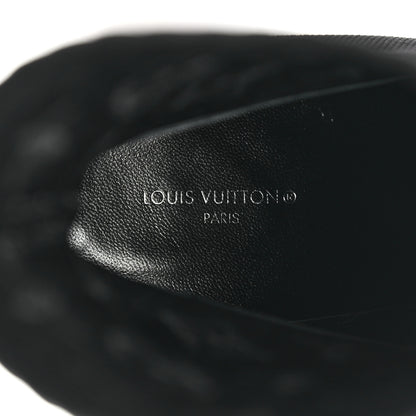 Louis Vuitton Monogram Stretch Fabric Silhouette Ankle Boots 40.5 Black 6 of 8