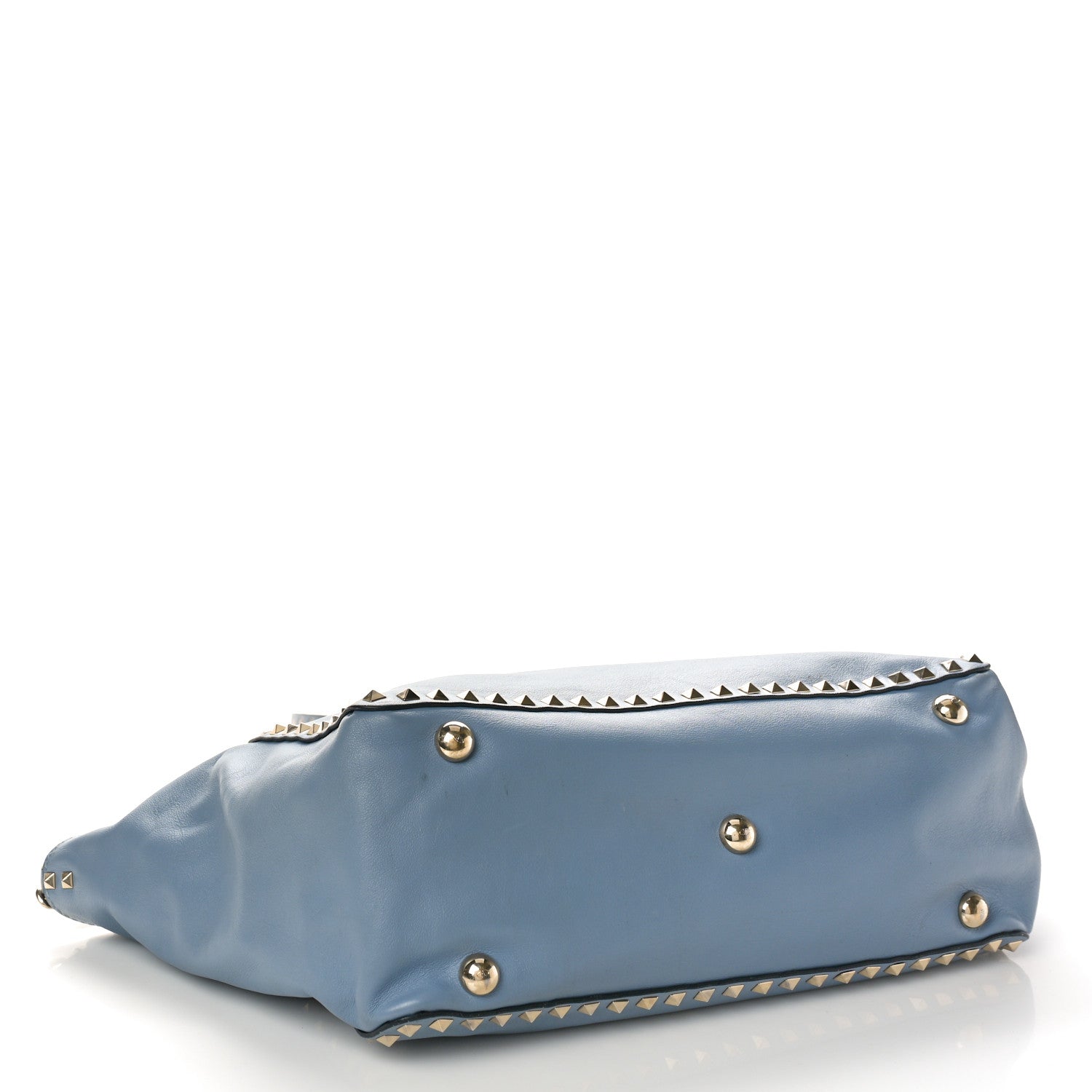 Valentino Garavani Vitello Medium Rockstud Tote London Stone 4 of 10