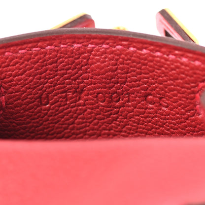 Hermes Tadelakt Mini Kelly Twilly Bag Charm Rouge Vif 5 of 7