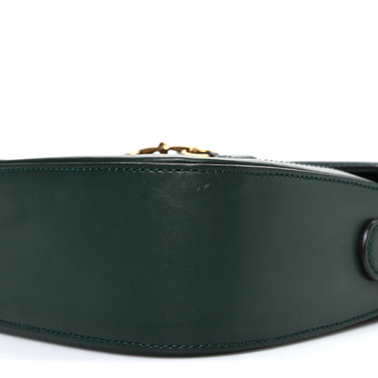 Gucci Monogram Calfskin Medium Lady Web Shoulder Bag Beige Green 10 of 10