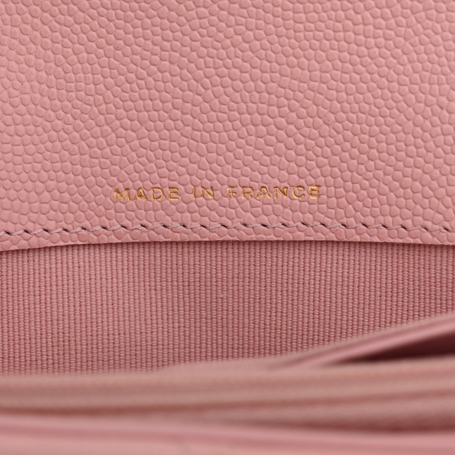Chanel Caviar Quilted Large Gusset Flap Wallet Light Pink 7 of 11