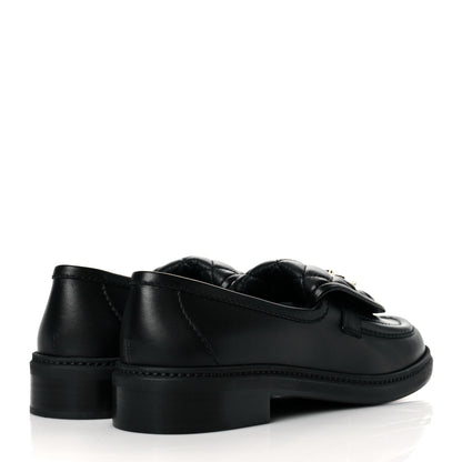 Chanel Lambskin Quilted CC Turnlock Loafers 39 Black 4 of 10