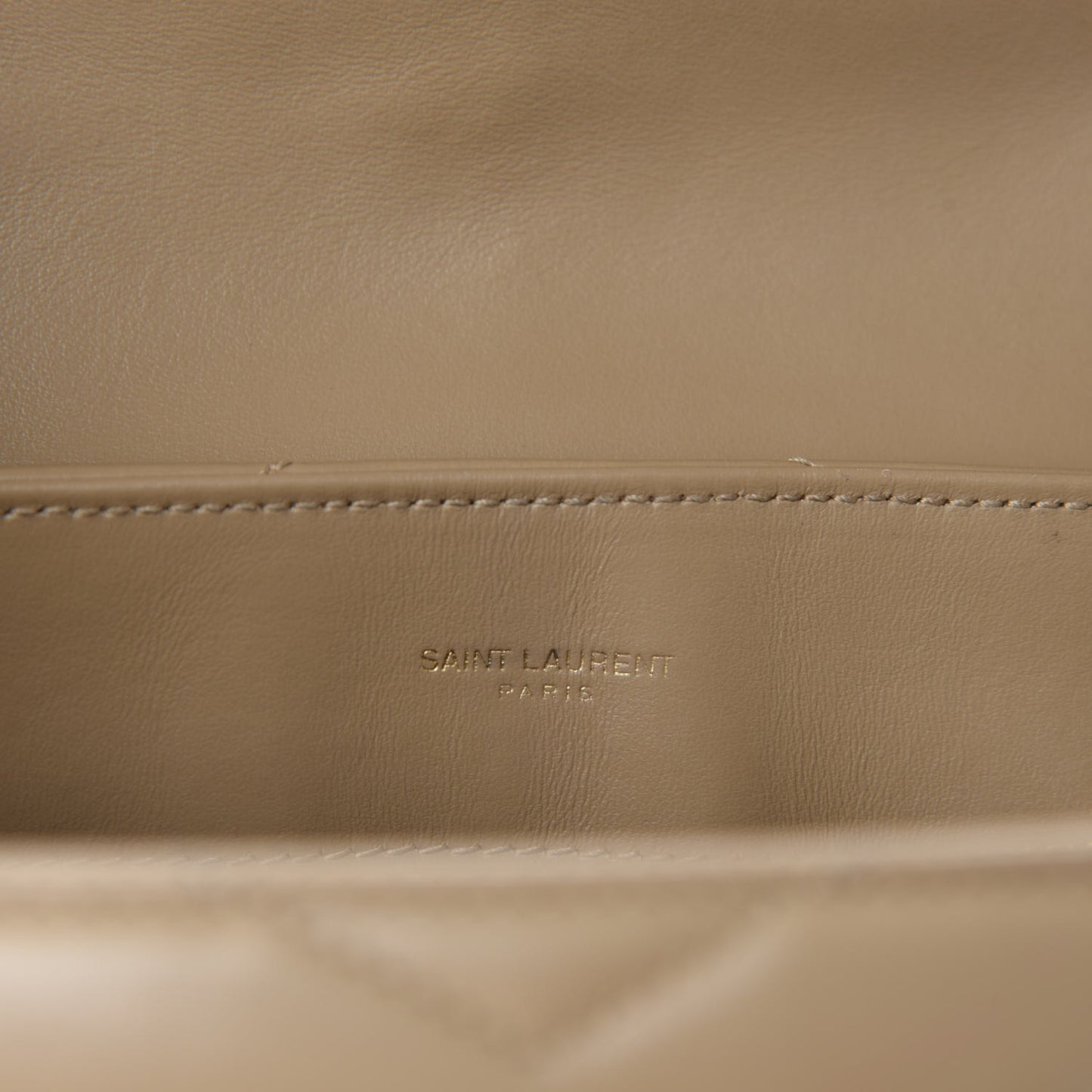 Calfskin Y Quilted Monogram Medium Loulou Chain Satchel Nude Powder