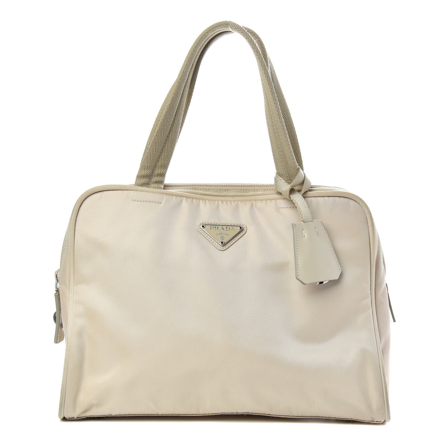 Prada Tessuto Nylon Top Handle Bag Sabbia 1 of 8