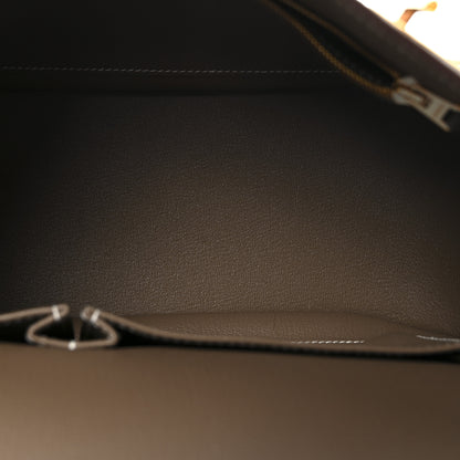 Hermes Taurillon Clemence Jypsiere 28 Etoupe 5 of 9