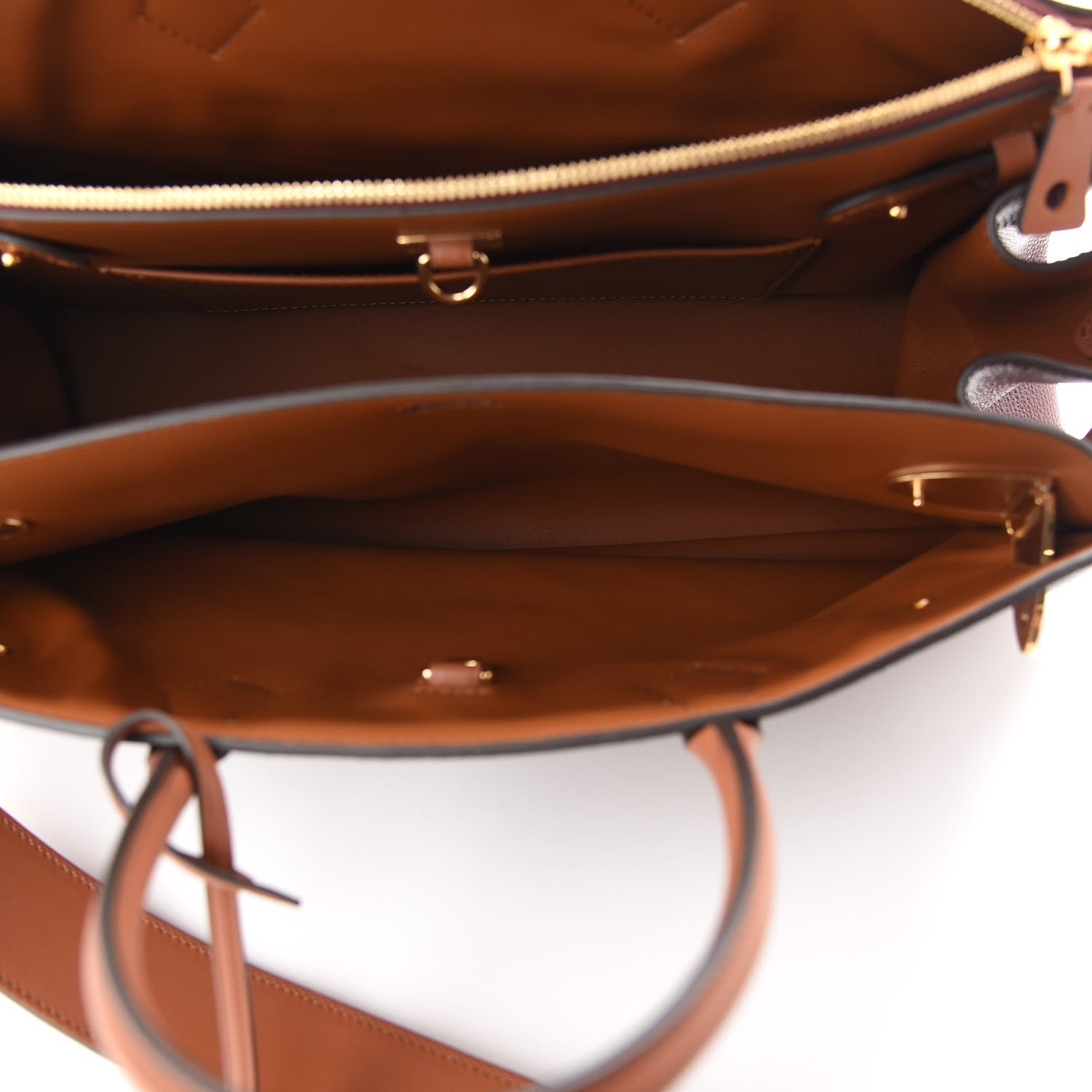 Louis Vuitton Calfskin All Set Bordeaux Tan 8 of 13