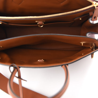 Louis Vuitton Calfskin All Set Bordeaux Tan 8 of 13