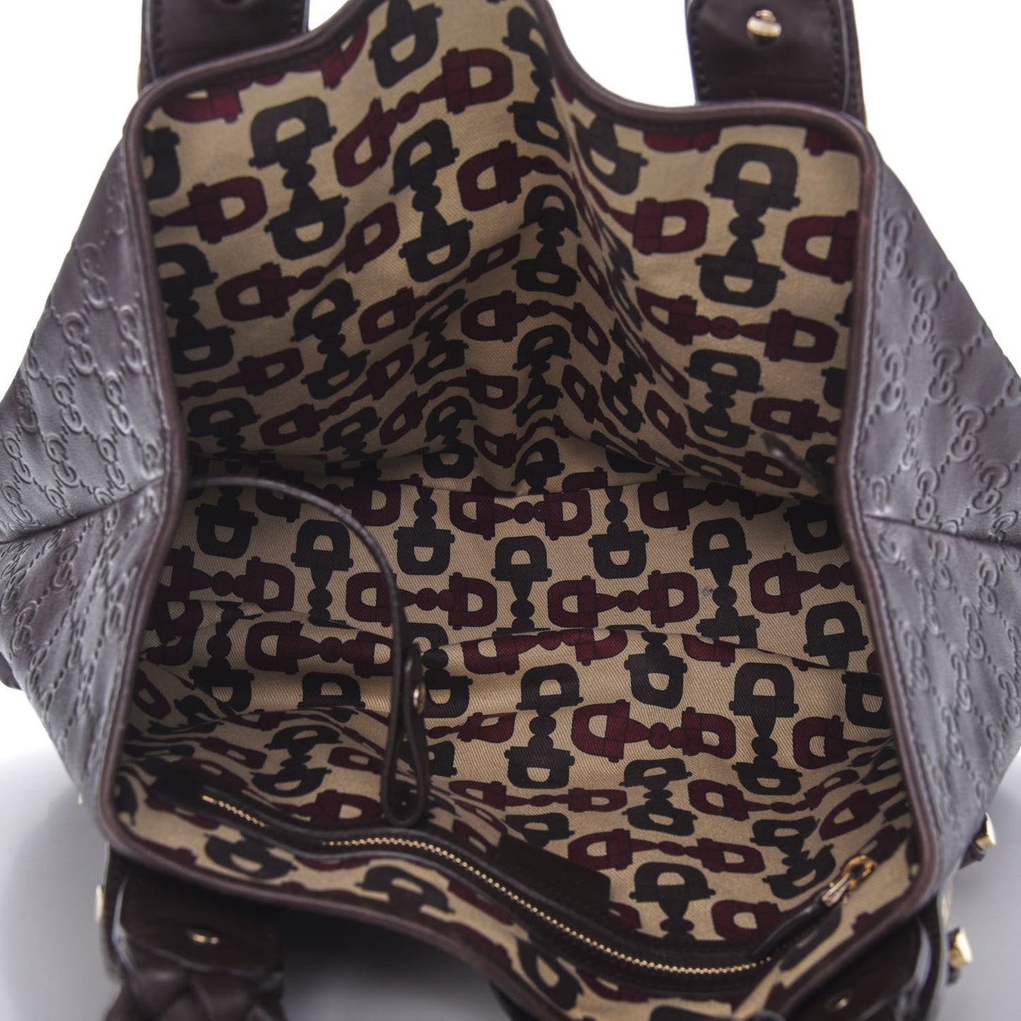 Guccissima Pelham Shoulder Bag Chocolate
