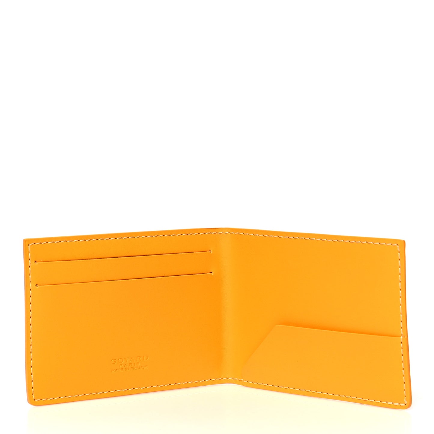 Goyardine Multi Slot Bi-Fold Wallet Yellow