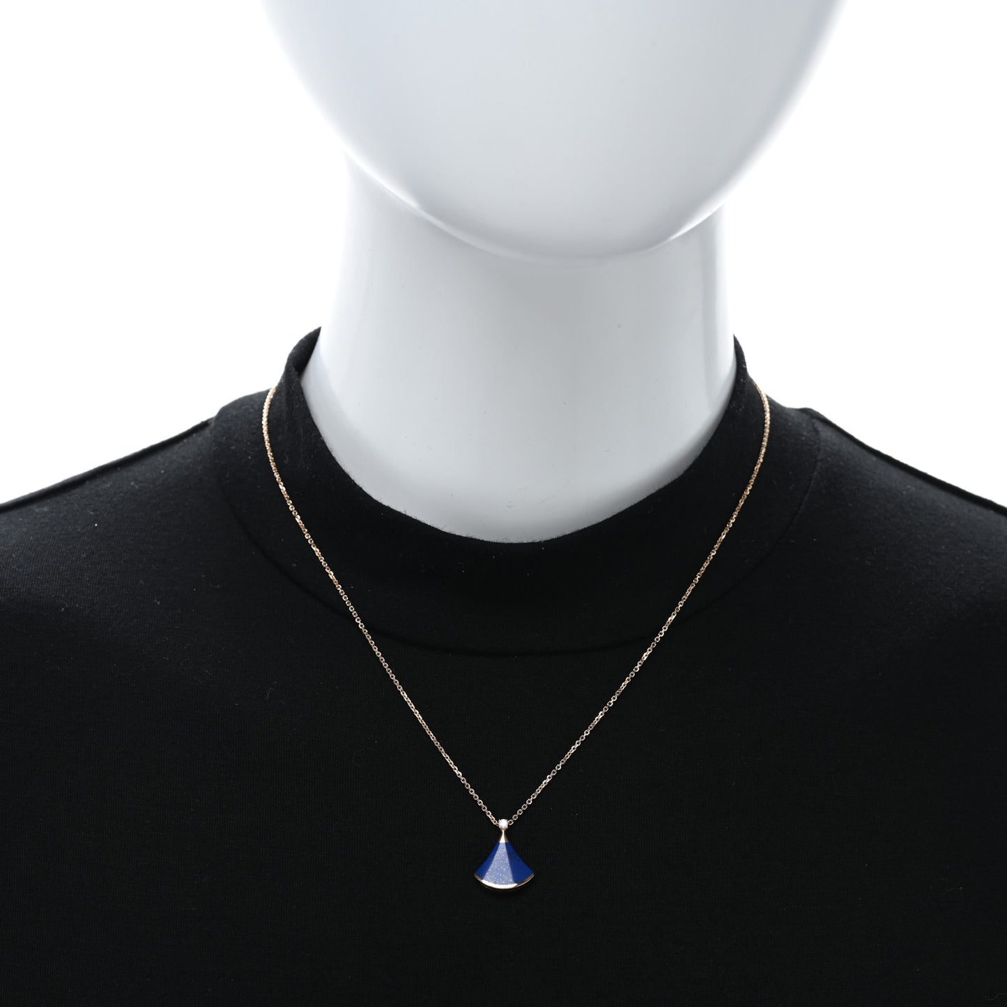 18K Rose Gold Diamond Lapis Lazuli Divas' Dream Pendant Necklace