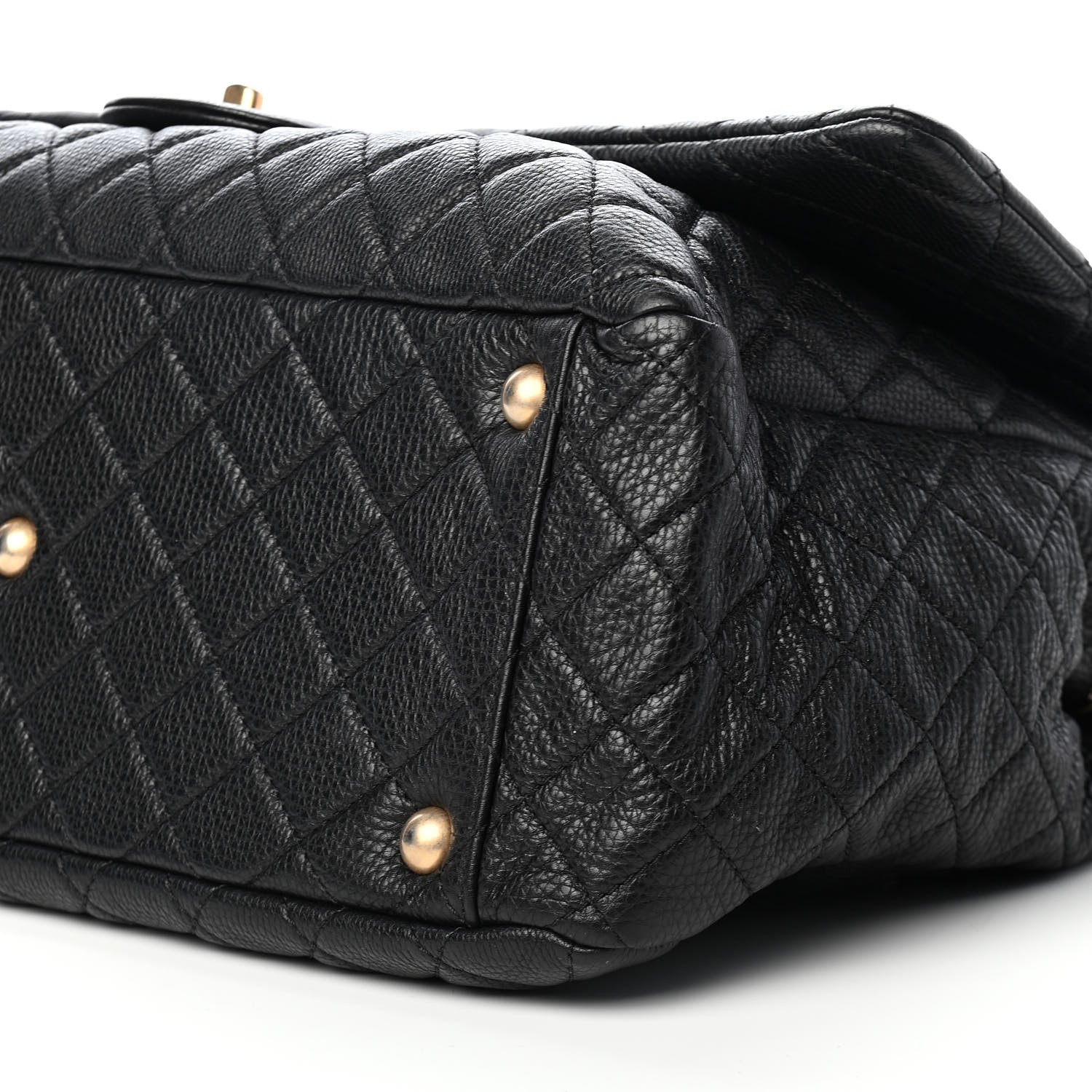 Chanel Calfskin Quilted XXL Travel Flap Bag Black 6 of 9