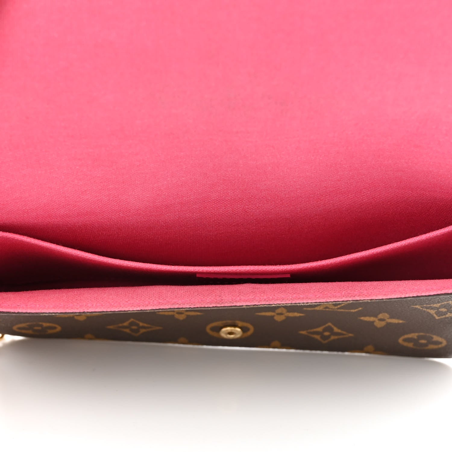 Louis Vuitton Monogram 2021 Christmas Animation Hollywood Pochette Felicie Chain Wallet Fuchsia 10 of 18