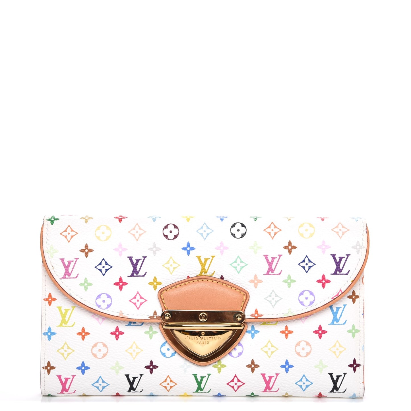 Monogram Multicolor Eugenie Wallet White Litchi