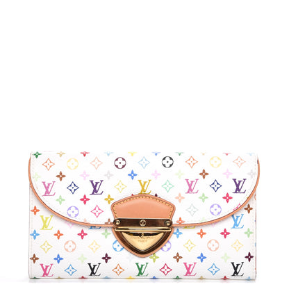 Louis Vuitton Monogram Multicolor Eugenie Wallet White Litchi 1 of 7