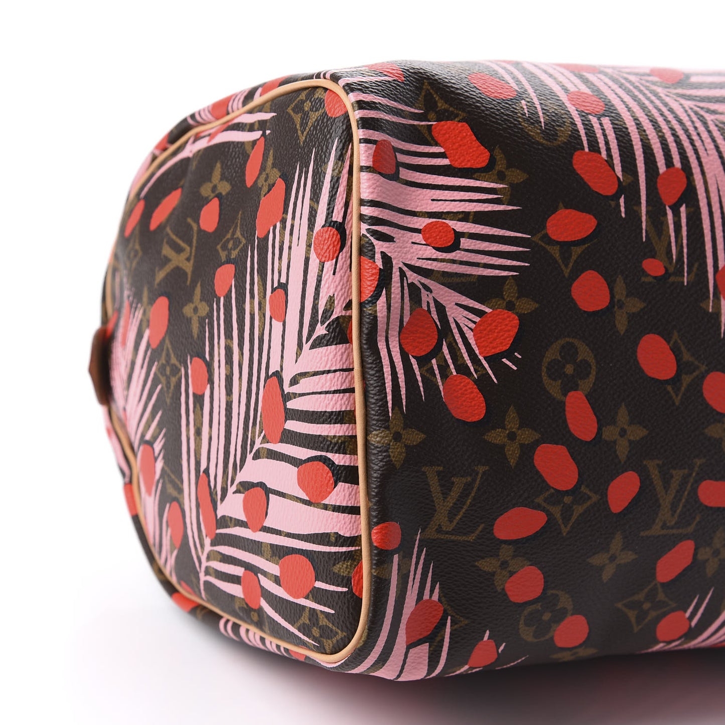 Monogram Jungle Dots Speedy 30 Sugar Pink Poppy