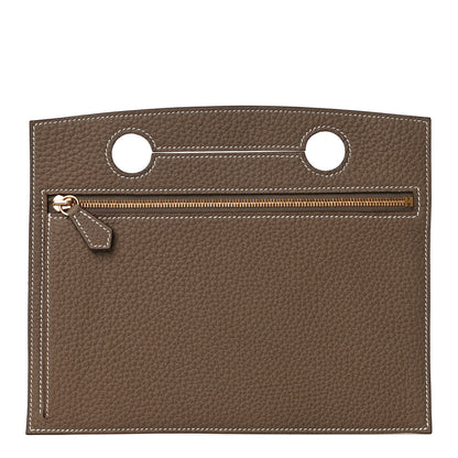Hermes Togo Backpocket Pouch 30 Etoupe 1 of 10