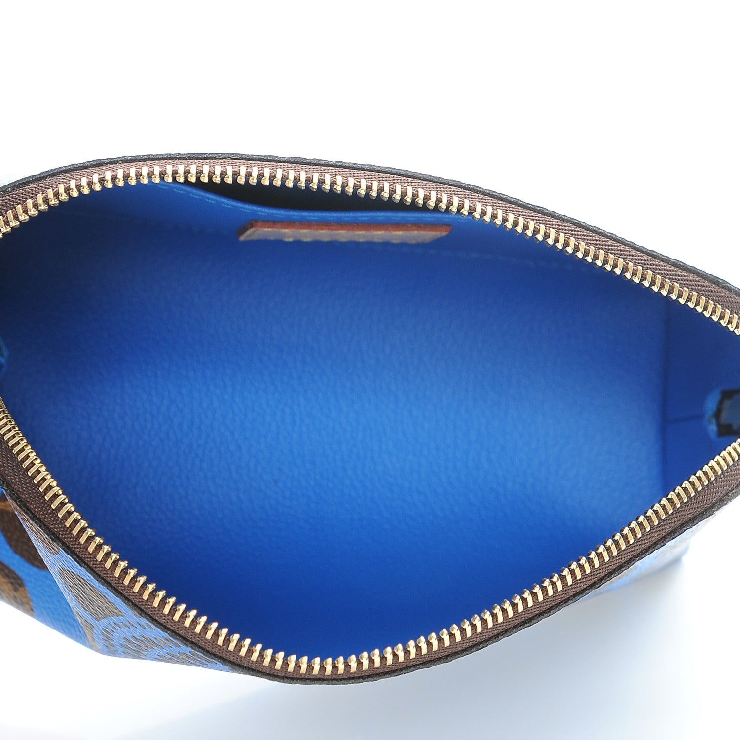 Louis Vuitton Monogram Kusama Pumpkin Dots Cosmetic Pouch Blue 5 of 7