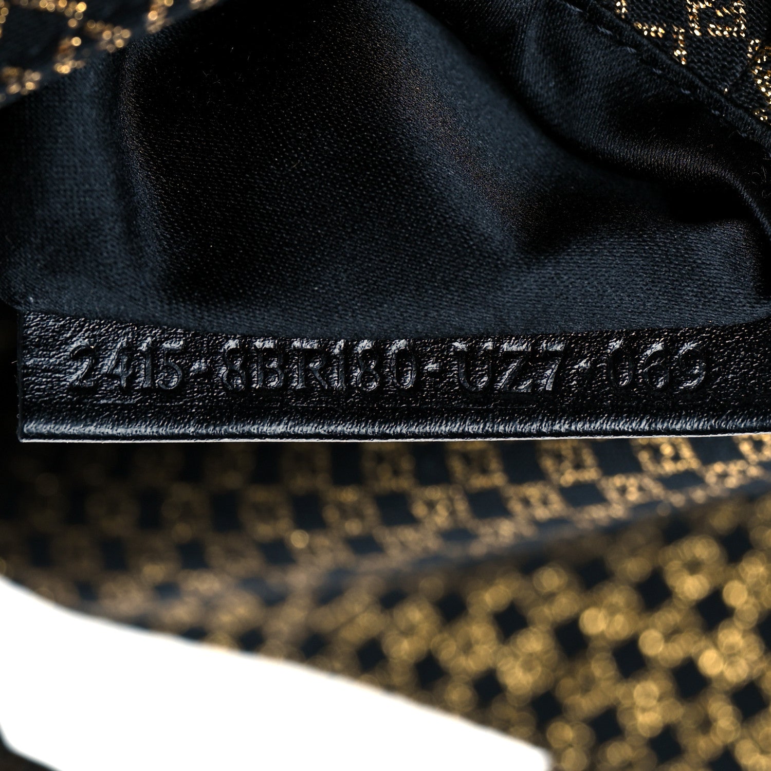 Fendi Micro Zucchino Forever Mini Mama Baguette Black Gold 6 of 9