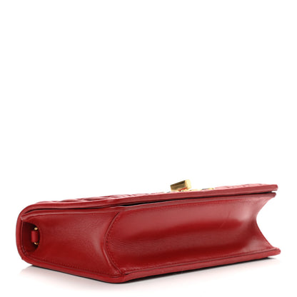 Miu Miu Nappa Matelasse Flap Clutch Red 4 of 12